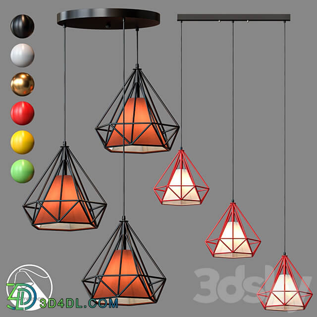 LampsShop.ru PDL2156 Pendant ADAMANT Pendant light 3D Models