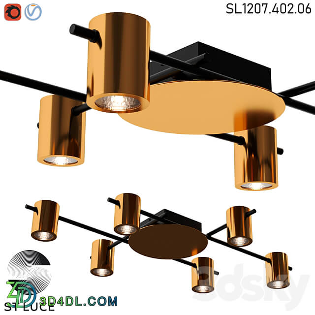 Ceiling lamp SL1207.402.06 OM Ceiling lamp 3D Models
