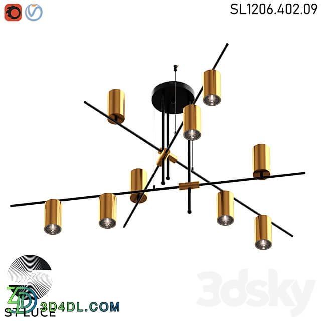 SL1206.402.09 OM Ceiling lamp 3D Models