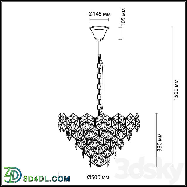 ODEON LIGHT 4923 7 TALERTI Pendant light 3D Models