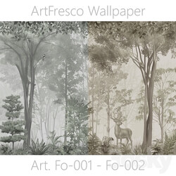 ArtFresco Wallpaper Design seamless photo wallpaper Art. Fo 001 Fo 002 OM 3D Models 