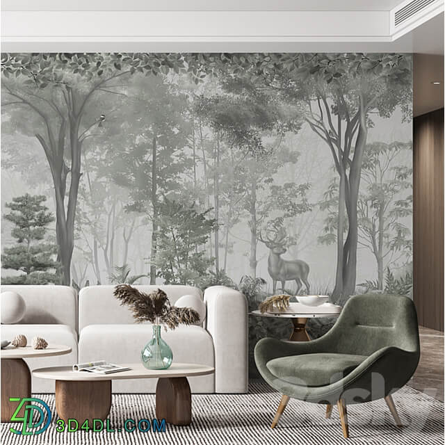 ArtFresco Wallpaper Design seamless photo wallpaper Art. Fo 001 Fo 002 OM 3D Models