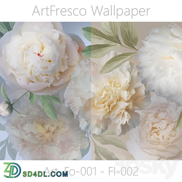 ArtFresco Wallpaper Design seamless photo wallpaper Art. Fl 184 Fl 189 OM 3D Models