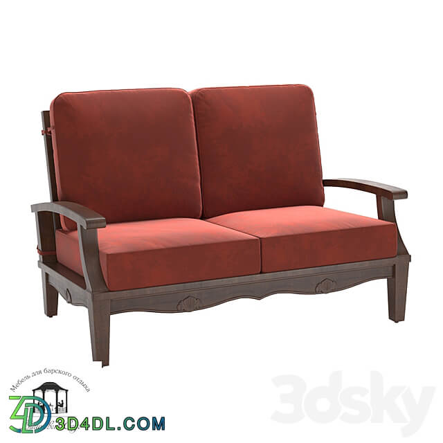 Albero Solido loveseat sofa OM 3D Models