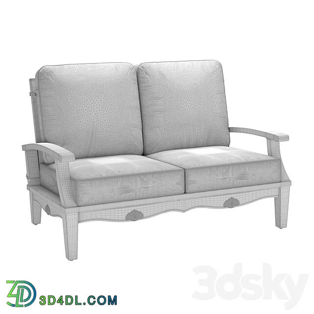Albero Solido loveseat sofa OM 3D Models