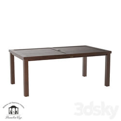 Albero Solido rectangular dinning table OM 3D Models 