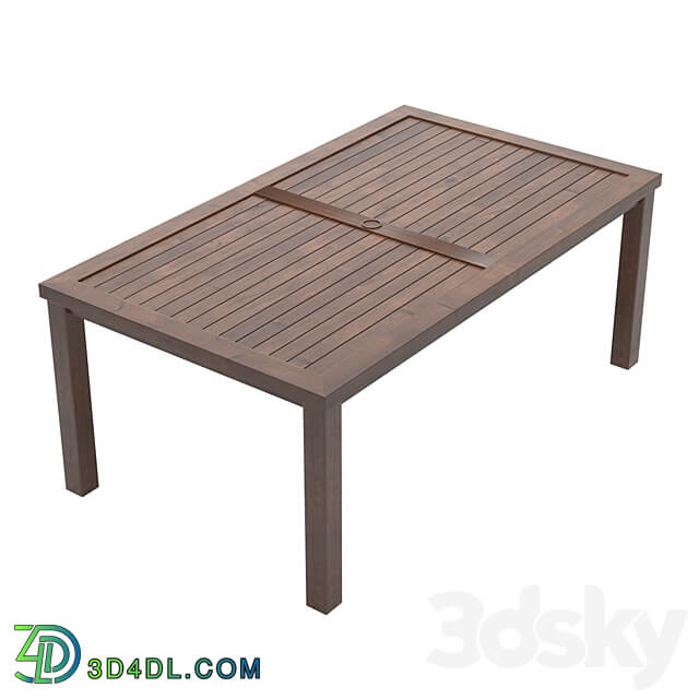 Albero Solido rectangular dinning table OM 3D Models