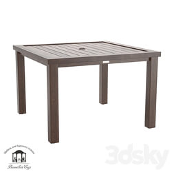 Albero Solido square dinning table OM 3D Models 