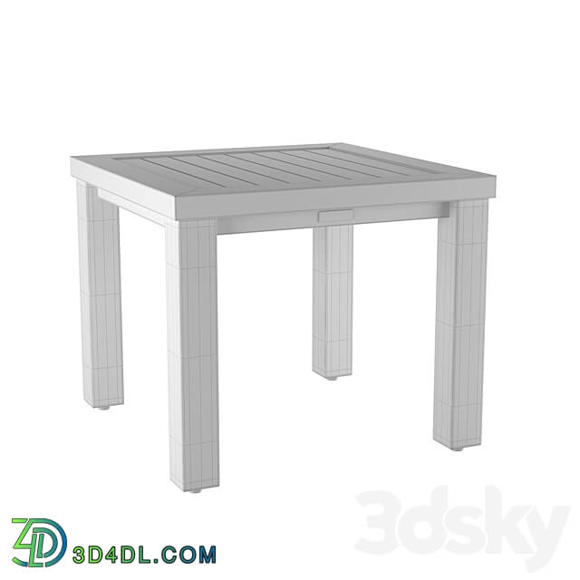 Albero Solido rectangular coffee table OM 3D Models