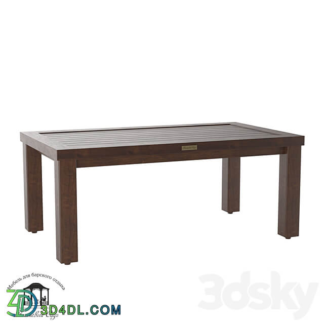 Albero Solido rectangular coffee table OM 3D Models