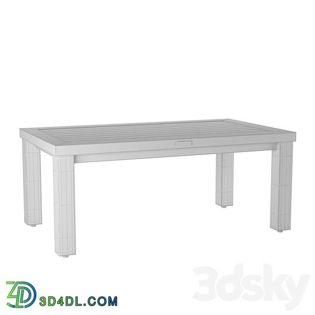 Albero Solido rectangular coffee table OM 3D Models