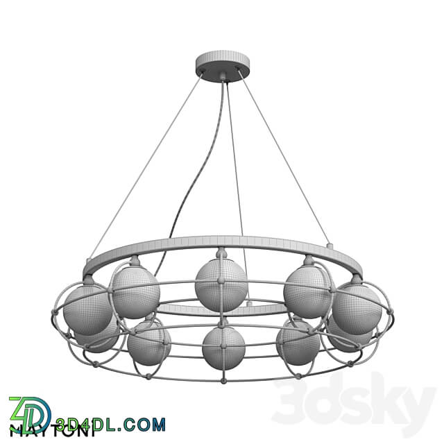 Pendant lamp MOD312PL 10GCH OM Pendant light 3D Models