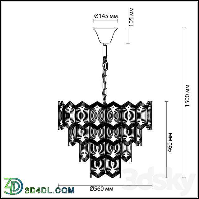 Odeon Light 4918 10 SOMALA Pendant light 3D Models