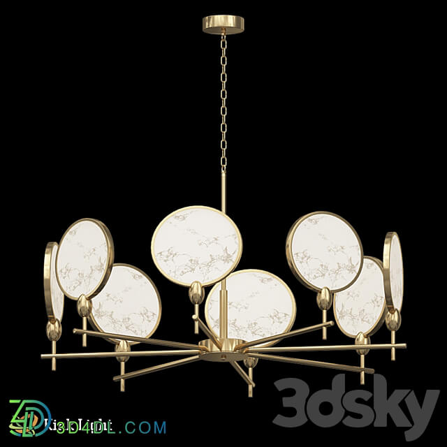 Chandelier Denisia 08421 8 20 OM Pendant light 3D Models