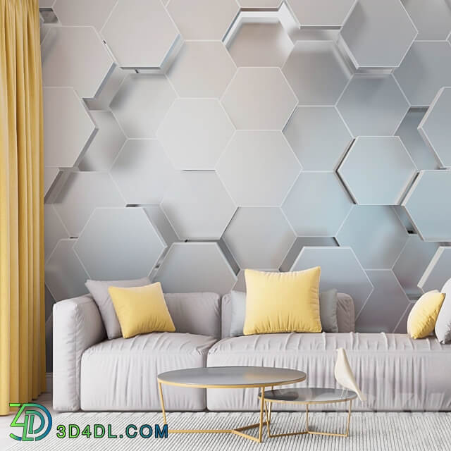 ArtFresco Wallpaper Design seamless photo wallpaper Art. 3Dg 008 OM 3D Models