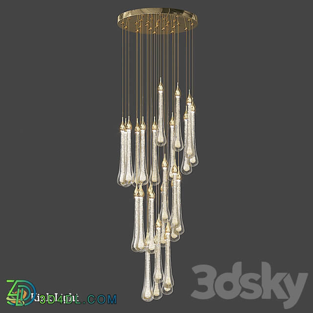 Pendant Asmer gold 07860 28A 33 OM Pendant light 3D Models