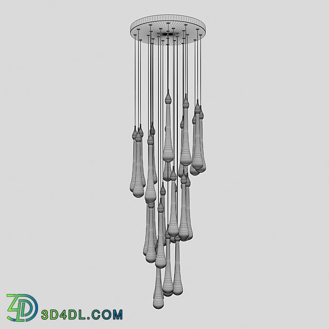 Pendant Asmer gold 07860 28A 33 OM Pendant light 3D Models