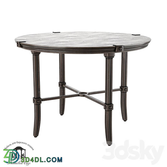 Aristo round dinner table OM 3D Models