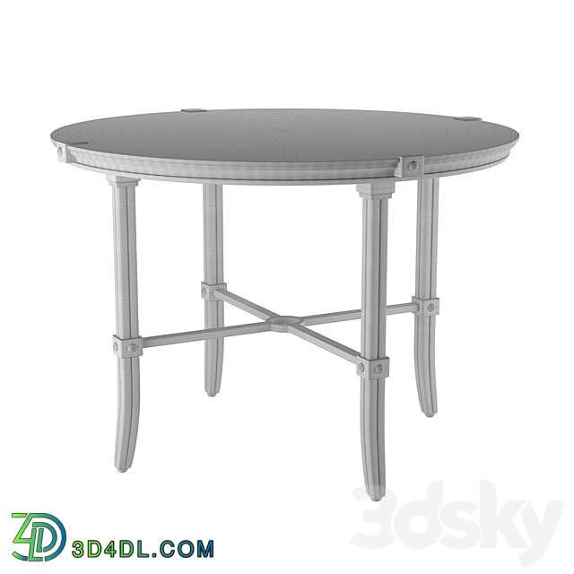 Aristo round dinner table OM 3D Models