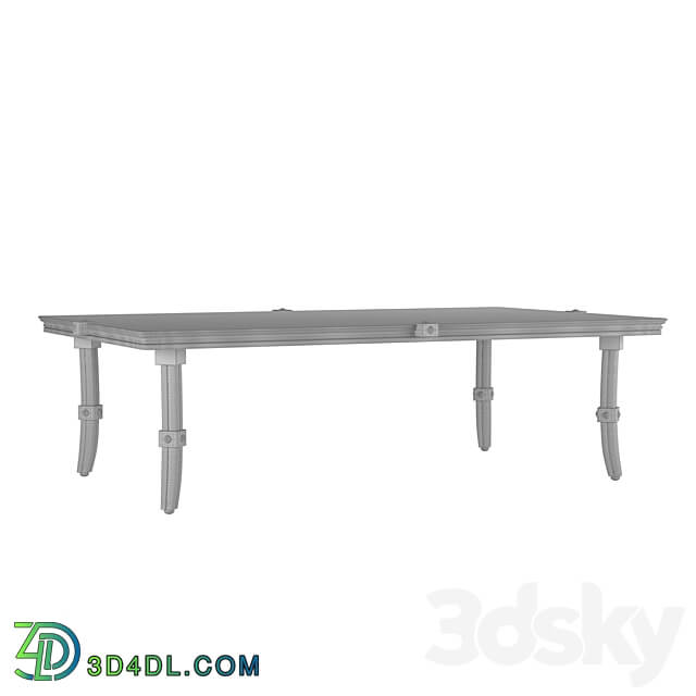 Aristo coffee rectangular table OM 3D Models