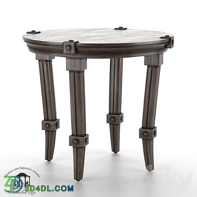 Aristo round coffee table OM Dressing table 3D Models