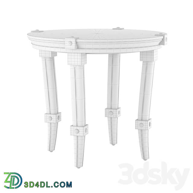 Aristo round coffee table OM Dressing table 3D Models