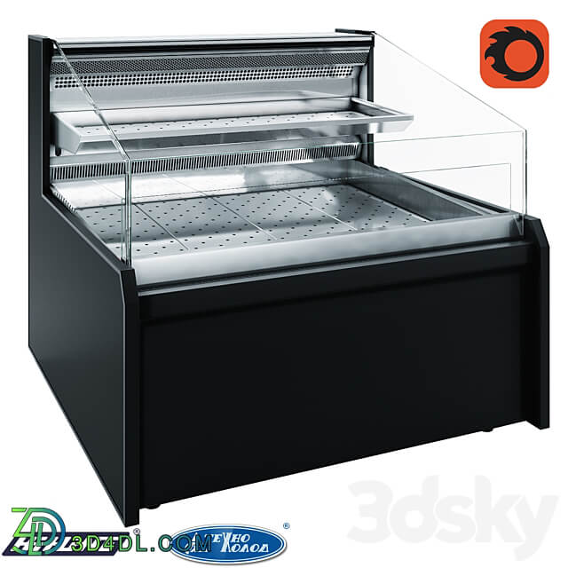 Refrigerated display case 1622 Missouri AC 120 cascade fish self 120 DPLM 3D Models