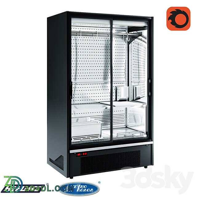 Refrigerated display case 2057 Indiana medium AV 070 meat D 210 DLA 3D Models