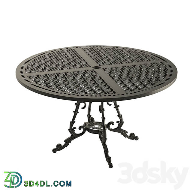 Azhur round dinning table OM 3D Models