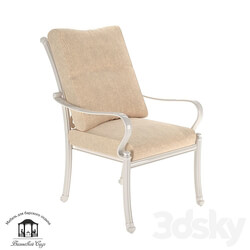 Azhur dinner armchair white OM 3D Models 