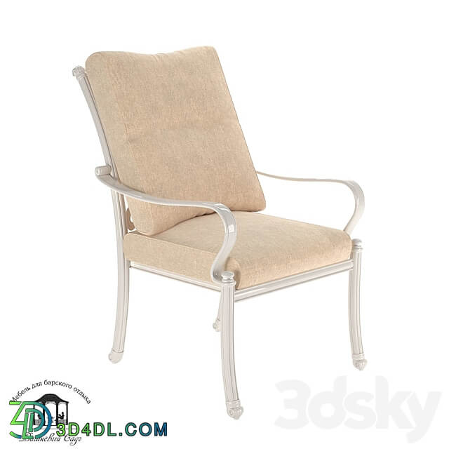 Azhur dinner armchair white OM 3D Models