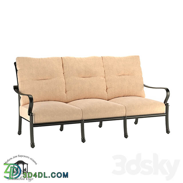 Azhur three seater sofa OM 3D Models