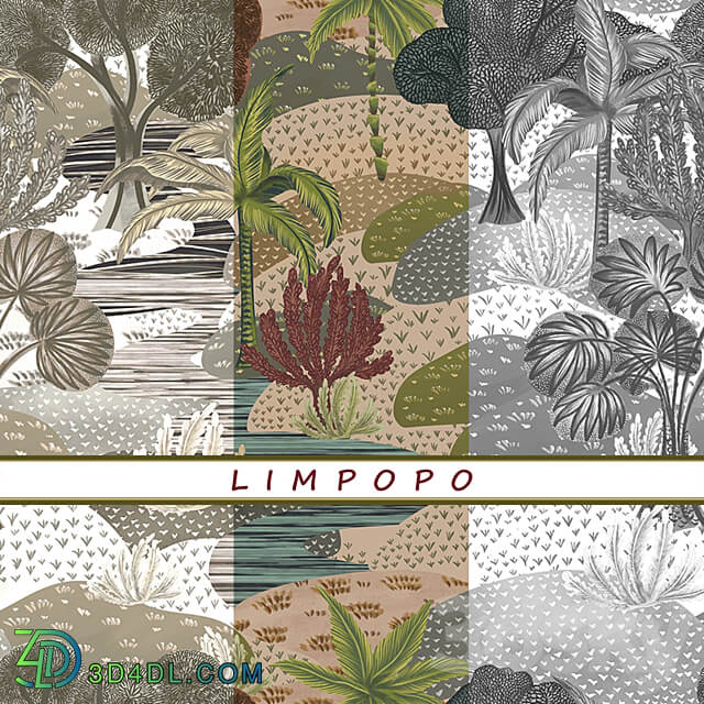 Designer wallpaper LIMPOPO pack 2 3D Models