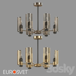 OM Ceiling chandelier Eurosvet 70139 6 Grino Pendant light 3D Models 