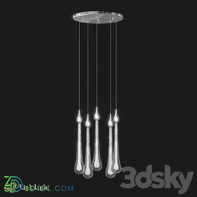 Suspension Asmer chrome 07860 5A 02 OM Pendant light 3D Models