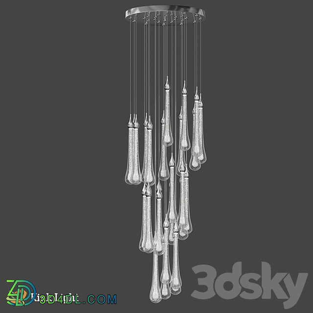 Asmer chrome 07860 28A 02 OM Pendant light 3D Models