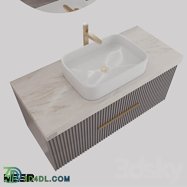 MEER PRIMA bathroom furniture set 3D Models