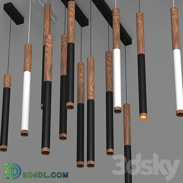 T40 Wooden Pendant light 3D Models