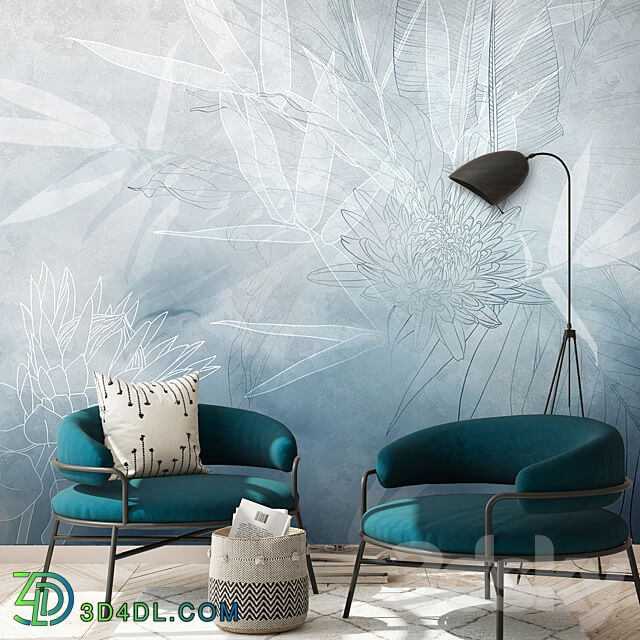 Designer wallpapers AIR pack 4 3D Models