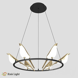 Chandelier Arsi black gold 08446 6A 33 OM Pendant light 3D Models 