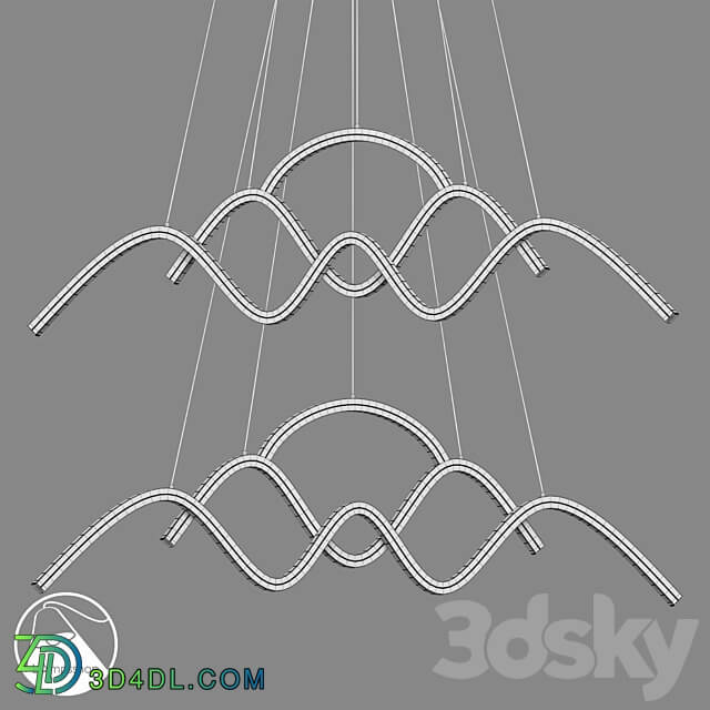 LampsShop.com L1319 Chandelier Mound Pendant light 3D Models