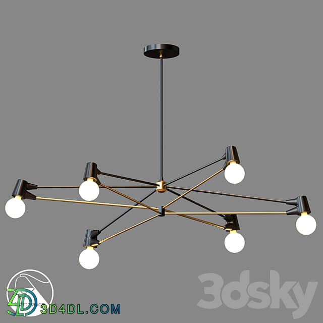 LampsShop.com L1346 Chandelier Nordy Pendant light 3D Models