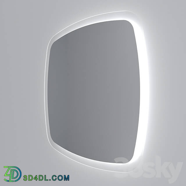 Mirror Soars Shape with backlight 3D Models