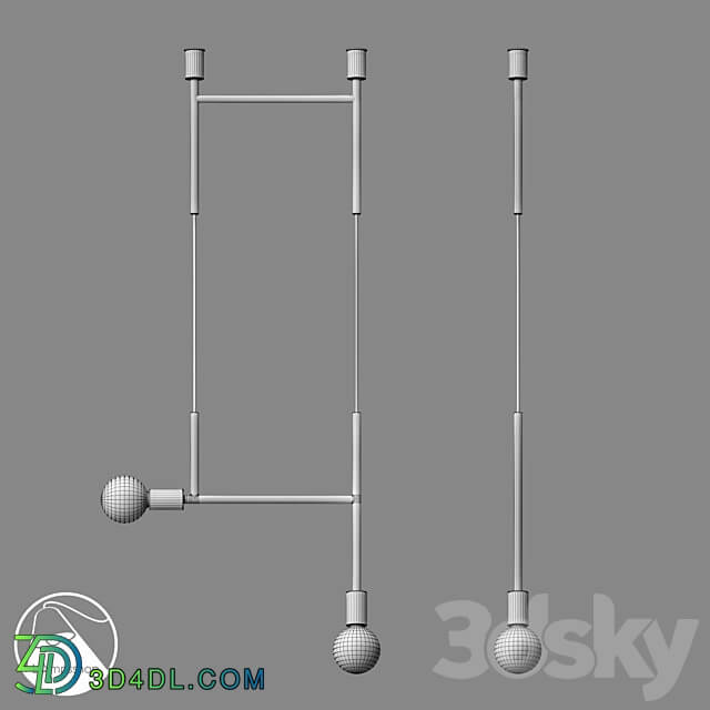 LampsShop.com PDL2241 Pendant Conciseness Pendant light 3D Models