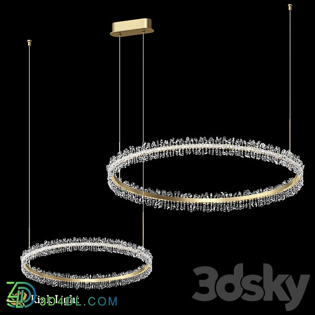 Suspension Laura brass 08245 36PA OM Pendant light 3D Models