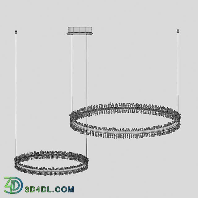 Suspension Laura brass 08245 36PA OM Pendant light 3D Models