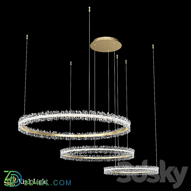 Suspension Laura brass 08246 36PA OM Pendant light 3D Models