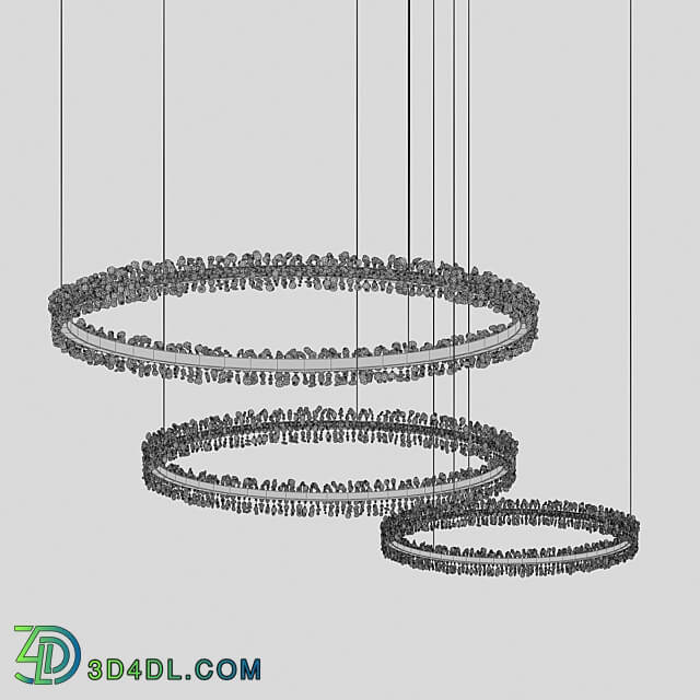 Suspension Laura brass 08246 36PA OM Pendant light 3D Models