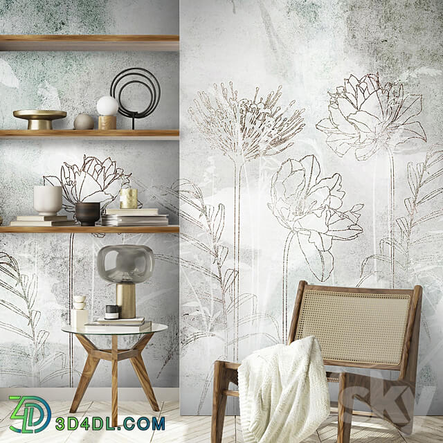 Designer wallpapers AIR pack 5 3D Models