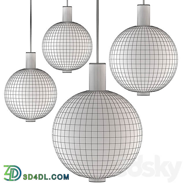 Pendant lamp BEAM STICK NUANCE by Romatti Pendant light 3D Models